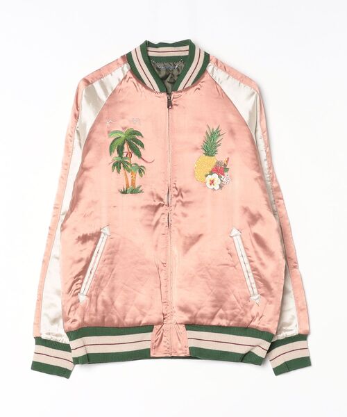 TMT(ティーエムティー)の「【TMT/ティーエムティー】SOUVENIR JACKET WORLD CHAMPION(ブルゾン・メンズ・カーキ/ピンク・MEDIUM/X-LARGE)」の2枚目の写真