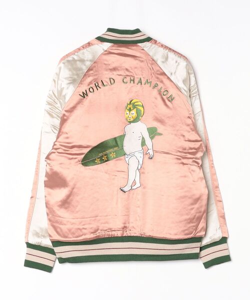 TMT(ティーエムティー)の「【TMT/ティーエムティー】SOUVENIR JACKET WORLD CHAMPION(ブルゾン・メンズ・カーキ/ピンク・MEDIUM/X-LARGE)」の15枚目の写真