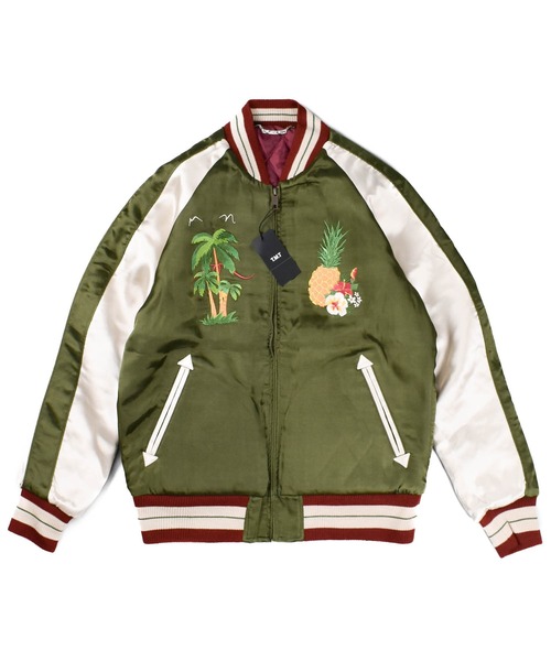 TMT(ティーエムティー)の「【TMT/ティーエムティー】SOUVENIR JACKET WORLD CHAMPION(ブルゾン・メンズ・カーキ/ピンク・MEDIUM/X-LARGE)」の3枚目の写真