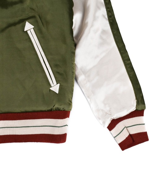 TMT(ティーエムティー)の「【TMT/ティーエムティー】SOUVENIR JACKET WORLD CHAMPION(ブルゾン・メンズ・カーキ/ピンク・MEDIUM/X-LARGE)」の8枚目の写真