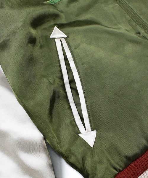 TMT(ティーエムティー)の「【TMT/ティーエムティー】SOUVENIR JACKET WORLD CHAMPION(ブルゾン・メンズ・カーキ/ピンク・MEDIUM/X-LARGE)」の9枚目の写真