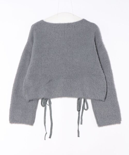 GORGE（ゴージ）の「《前ドロスト×ふわモコ》ストリート×フェミ映え◎くしゅギャザー秋冬ニットトップス（ニット/セーター・レディース・チャコール/ピンク/アイボリー・F）」の13枚目の写真