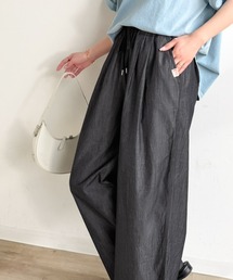 Java（ジャバ）の「《JaVa ジャバコラボ》まるで呼吸するような軽やかさ。綿100%シワ加工デニム2タックイージーパンツ（デニムパンツ）」