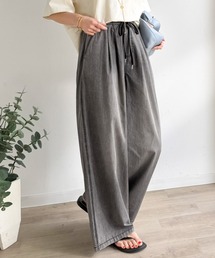 Java（ジャバ）の「《JaVa ジャバコラボ》まるで呼吸するような軽やかさ。綿100%シワ加工デニム2タックイージーパンツ（デニムパンツ）」