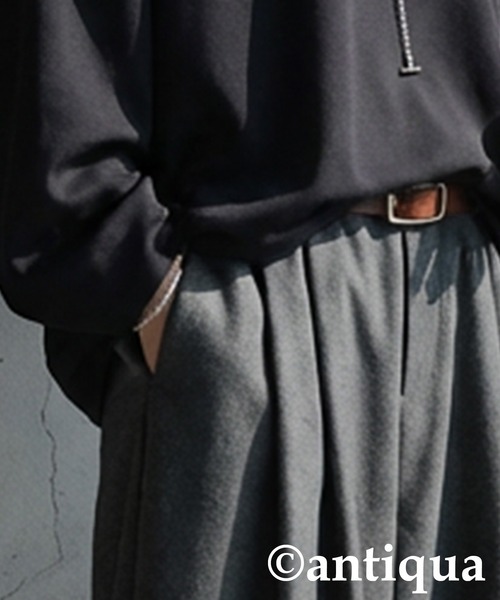antiqua(アンティカ)の「コクーンパンツ(その他パンツ・レディース・ブラック/チャコールグレー・ONESIZE)」の11枚目の写真