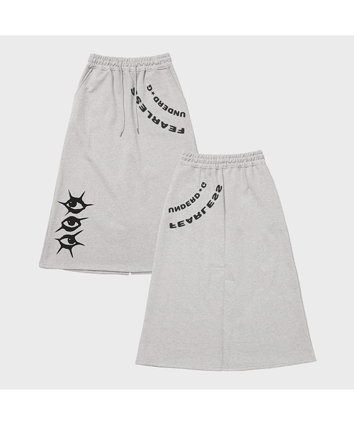 ARTISTWEAR（アーティストウェア）の「[ATW]アンダードッグロングスカート（スカート・レディース・ブラック/グレー・SMALL/MEDIUM）」の2枚目の写真