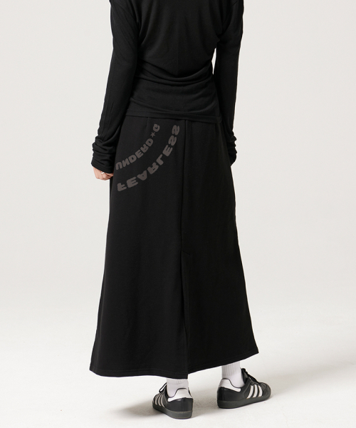 ARTISTWEAR（アーティストウェア）の「[ATW]アンダードッグロングスカート（スカート・レディース・ブラック/グレー・SMALL/MEDIUM）」の5枚目の写真