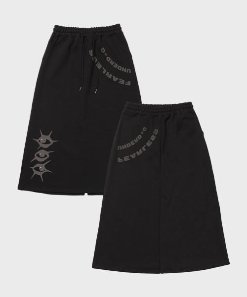ARTISTWEAR（アーティストウェア）の「[ATW]アンダードッグロングスカート（スカート・レディース・ブラック/グレー・SMALL/MEDIUM）」の6枚目の写真