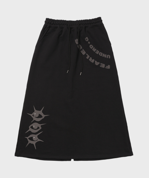 ARTISTWEAR（アーティストウェア）の「[ATW]アンダードッグロングスカート（スカート・レディース・ブラック/グレー・SMALL/MEDIUM）」の7枚目の写真