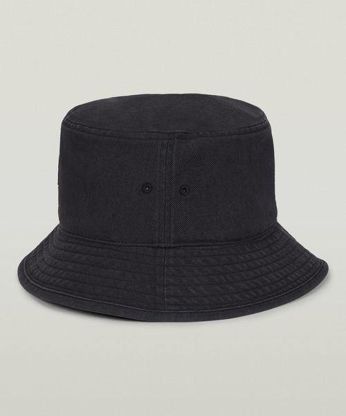 G-STAR(ジースター)の「ORIGINALS BUCKET HAT/ヴィンテージライクウォッシュド加工ブランドロゴバケットハット(ハット・メンズ・ダークブラック・LARGE/MEDIUM)」の2枚目の写真