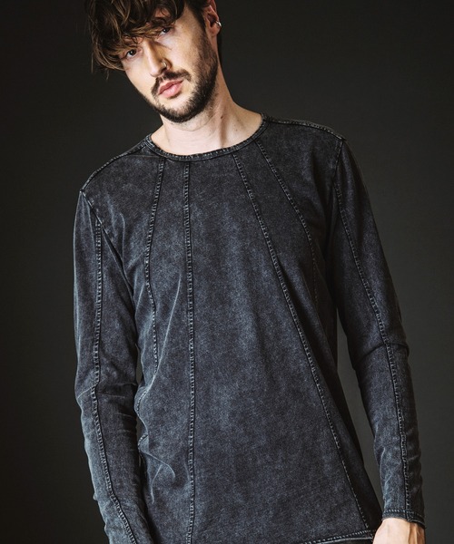 NO ID.(ノーアイディ)の「【NO ID.】Multi Seam Crew Neck Pullover / マルチ シーム クルーネック プルオーバー(Tシャツ/カットソー・メンズ・グレー/ブラック/ホワイト・ONE SIZE)」の3枚目の写真