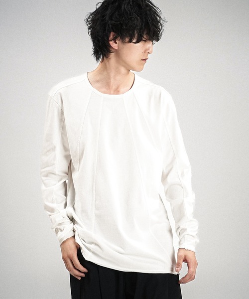 NO ID.(ノーアイディ)の「【NO ID.】Multi Seam Crew Neck Pullover / マルチ シーム クルーネック プルオーバー(Tシャツ/カットソー・メンズ・グレー/ブラック/ホワイト・ONE SIZE)」の6枚目の写真
