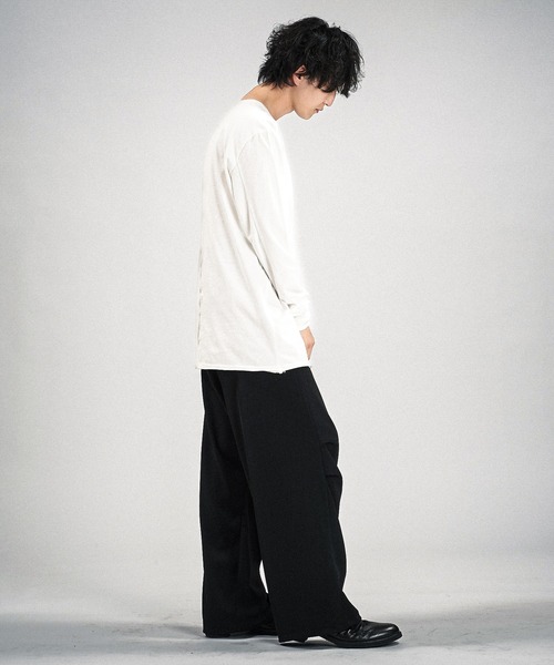 NO ID.(ノーアイディ)の「【NO ID.】Multi Seam Crew Neck Pullover / マルチ シーム クルーネック プルオーバー(Tシャツ/カットソー・メンズ・グレー/ブラック/ホワイト・ONE SIZE)」の7枚目の写真