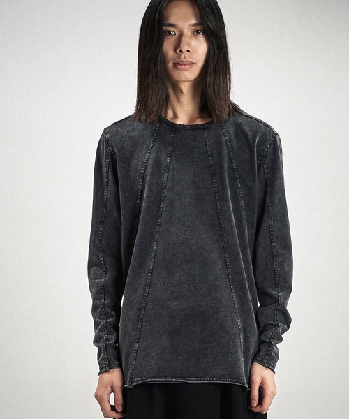 NO ID.(ノーアイディ)の「【NO ID.】Multi Seam Crew Neck Pullover / マルチ シーム クルーネック プルオーバー(Tシャツ/カットソー・メンズ・グレー/ブラック/ホワイト・ONE SIZE)」の11枚目の写真