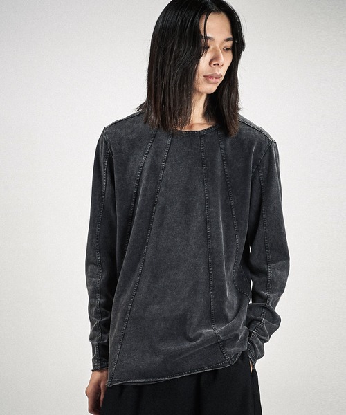 NO ID.(ノーアイディ)の「【NO ID.】Multi Seam Crew Neck Pullover / マルチ シーム クルーネック プルオーバー(Tシャツ/カットソー・メンズ・グレー/ブラック/ホワイト・ONE SIZE)」の13枚目の写真