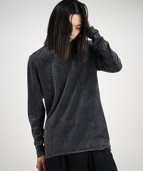 NO ID.(ノーアイディ)の「【NO ID.】Multi Seam Crew Neck Pullover / マルチ シーム クルーネック プルオーバー(Tシャツ/カットソー・メンズ・グレー/ブラック/ホワイト・ONE SIZE)」の15枚目の写真