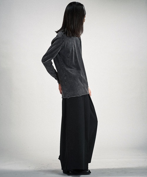 NO ID.(ノーアイディ)の「【NO ID.】Multi Seam Crew Neck Pullover / マルチ シーム クルーネック プルオーバー(Tシャツ/カットソー・メンズ・グレー/ブラック/ホワイト・ONE SIZE)」の16枚目の写真