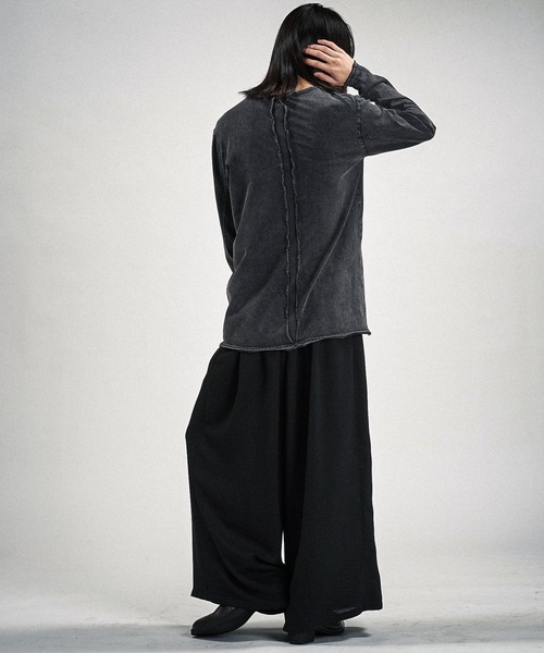 NO ID.(ノーアイディ)の「【NO ID.】Multi Seam Crew Neck Pullover / マルチ シーム クルーネック プルオーバー(Tシャツ/カットソー・メンズ・グレー/ブラック/ホワイト・ONE SIZE)」の18枚目の写真