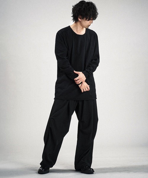NO ID.(ノーアイディ)の「【NO ID.】Multi Seam Crew Neck Pullover / マルチ シーム クルーネック プルオーバー(Tシャツ/カットソー・メンズ・グレー/ブラック/ホワイト・ONE SIZE)」の22枚目の写真