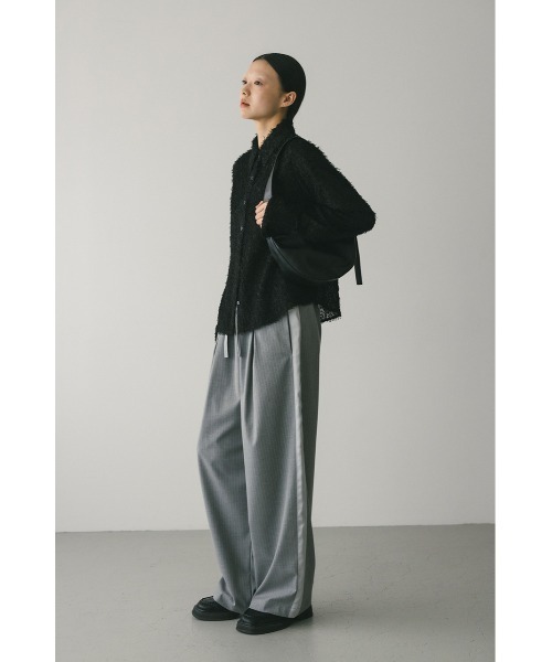 STYLEMIXER(スタイルミキサー)の「フリンジフェザーシャツ(シャツ/ブラウス・レディース・パープル/ホワイト/ブラック・FREE)」の10枚目の写真