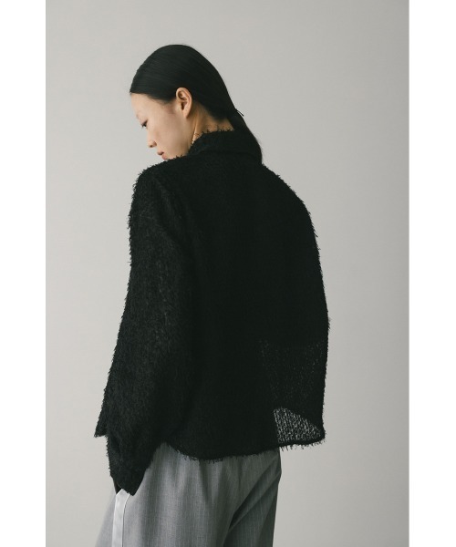 STYLEMIXER(スタイルミキサー)の「フリンジフェザーシャツ(シャツ/ブラウス・レディース・パープル/ホワイト/ブラック・FREE)」の12枚目の写真