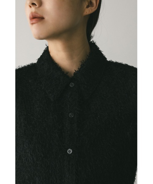 STYLEMIXER(スタイルミキサー)の「フリンジフェザーシャツ(シャツ/ブラウス・レディース・パープル/ホワイト/ブラック・FREE)」の13枚目の写真