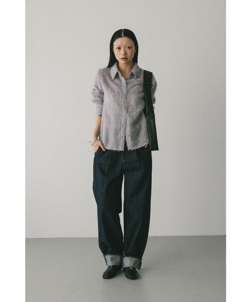 STYLEMIXER(スタイルミキサー)の「フリンジフェザーシャツ(シャツ/ブラウス・レディース・パープル/ホワイト/ブラック・FREE)」の19枚目の写真