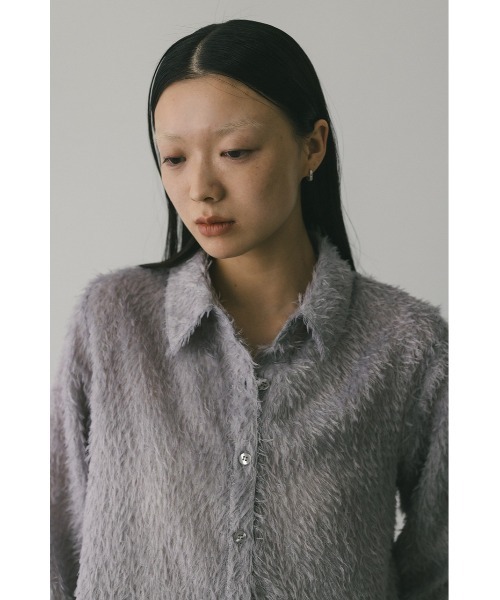 STYLEMIXER(スタイルミキサー)の「フリンジフェザーシャツ(シャツ/ブラウス・レディース・パープル/ホワイト/ブラック・FREE)」の20枚目の写真