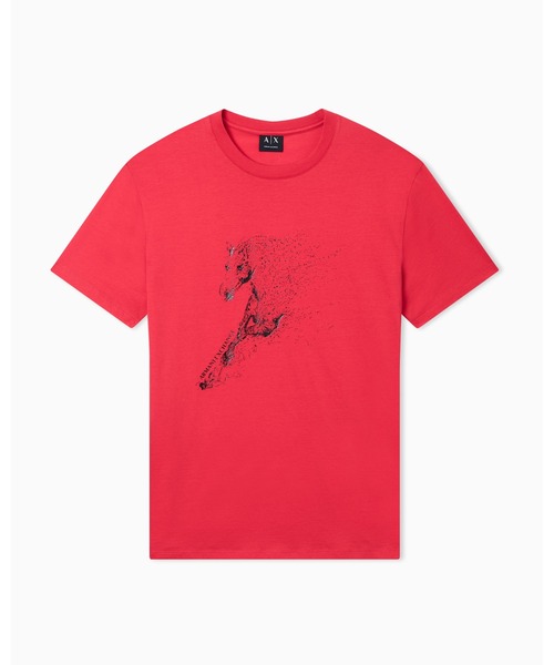 ARMANI EXCHANGE(アルマーニエクスチェンジ)の「【A|X アルマーニ エクスチェンジ】<CHINESE NEW YEAR CAPSULE>AXロゴ ホースデザイン 半袖クルーネックTシャツ/REGULAR(Tシャツ/カットソー・メンズ・レッド/ブラック・X-LARGE/SMALL/MEDIUM/LARGE/X-SMALL)」の3枚目の写真