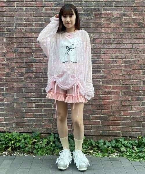Candy Stripper(キャンディストリッパー)の「TULLE FRILL ショーツ(その他パンツ・レディース・ピンク/オフホワイト/ブラック・FREE)」の19枚目の写真
