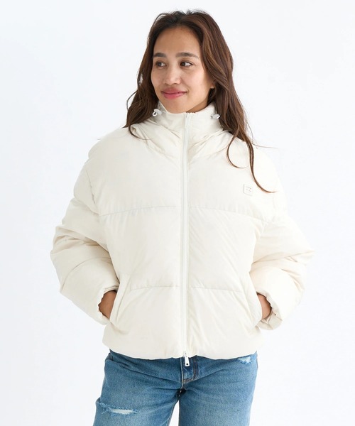 BILLABONG(ビラボン)の「BILLABONG レディース 【A/DIV.】STAND LOGO ADIV DOWN ジャケット 【2025年秋冬モデル】/ビラボン撥水加工ダウンジャケット(ブルゾン・レディース・ブラック/クリーム・MEDIUM/LARGE)」の9枚目の写真