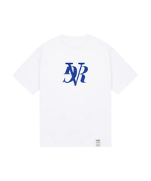 GRAVER ORDINARY（グレイバーオーディナリー）の「[ODNR-UNISEX]ビッグブルーレタリングロゴ半袖Tシャツ_ホワイト（Tシャツ/カットソー）」
