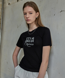 CITYBREEZE（シティブリーズ）の「テンセルシティレタリング半袖Tシャツ_BLACK（Tシャツ/カットソー）」