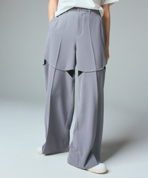 X-girl | CURVED CUT PANELED PANTS(スラックス)