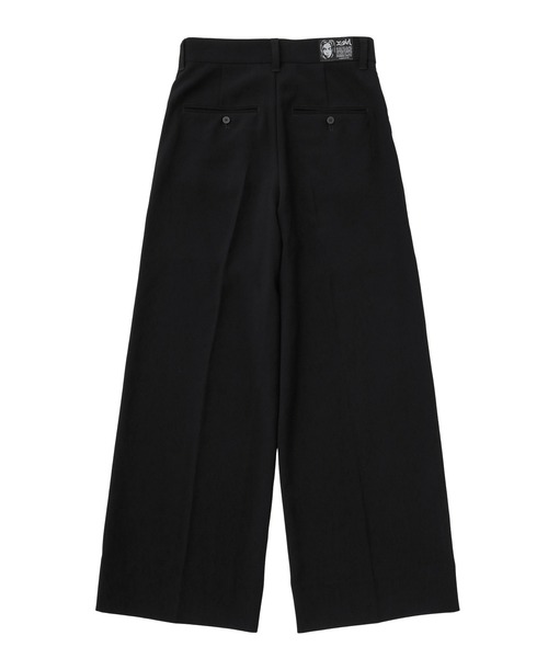 X-girl（エックスガール）の「CURVED CUT PANELED PANTS（スラックス・レディース・グレー/ブラック・S/M）」の7枚目の写真