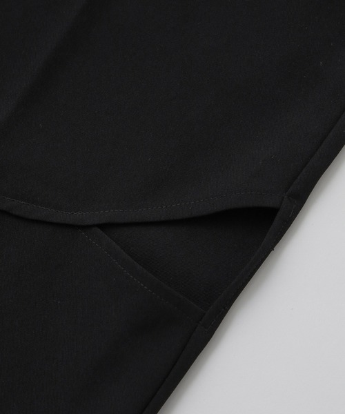 X-girl（エックスガール）の「CURVED CUT PANELED PANTS（スラックス・レディース・グレー/ブラック・S/M）」の12枚目の写真