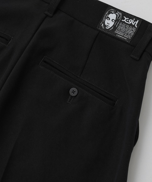 X-girl（エックスガール）の「CURVED CUT PANELED PANTS（スラックス・レディース・グレー/ブラック・S/M）」の14枚目の写真