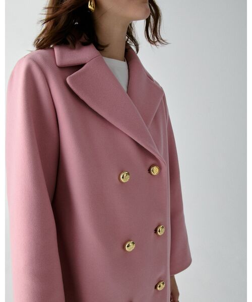 kate spade new york（ケイトスペード ニューヨーク）の「ダブル ブレステッド コート（その他アウター・レディース・ピンク・SMALL/MEDIUM/X-SMALL）」の4枚目の写真