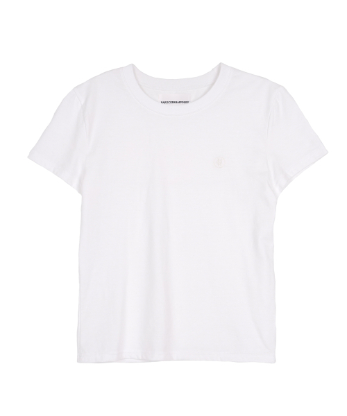 HARDCORE HAPPINESS（ハードコアハピネス）の「ハピネスロゴTシャツ_ホワイト（Tシャツ/カットソー・レディース・その他・S/M）」の2枚目の写真