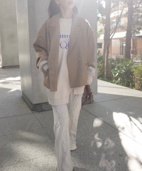 OVER WIDE SHOULDER JACKET（テーラードジャケット）｜Ameri（アメリ