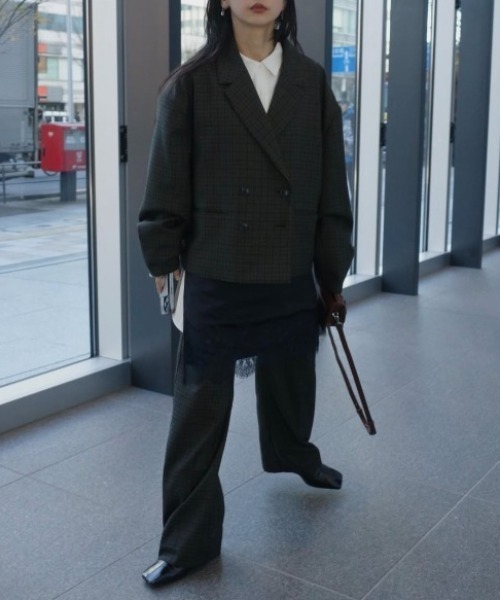 OVER WIDE SHOULDER JACKET（テーラードジャケット）｜Ameri（アメリ