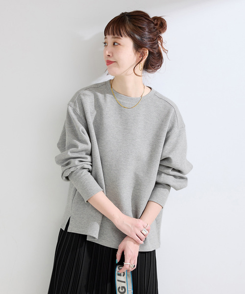 B.C STOCK(ベーセーストック)の「《2点セット》ダンボールプルオーバー/キャミワンピースセット(ワンピース・レディース・ホワイト/チャコールグレー・FREE)」の6枚目の写真