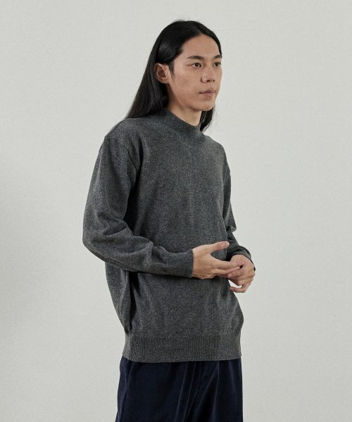 ANALOG MOOD(アナログムード)の「ライクセミハーフタートルネックニット(グレー)(ニット/セーター・メンズ・その他・M/L)」の4枚目の写真