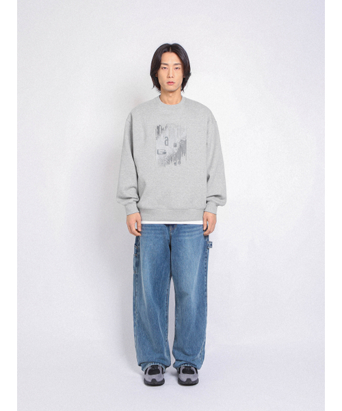 GAINSBORO（ゲインズボロ）の「デジタルロゴスウェット_メランジグレー（スウェット・レディース・ミックスグレー・S/M/L/XL）」の3枚目の写真