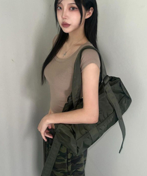 HEDER HELEN（ヘダーヘレン）の「BAGUETTE MULTI BAG KHAKI（ボストンバッグ）」