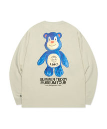 SUMMER TEDDY MUSEUM TOUR LONG SLV TEE sand