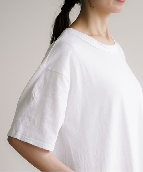 SOLAMONAT(ソラモナ)の「サラリト天竺 五分袖マキシワンピース(ワンピース・レディース・ホワイト/ブラック・S/L/M)」の18枚目の写真