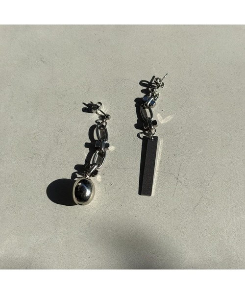 tone(トーン)の「【musk】インパクトチェーンのピアス(MA)(ピアス(両耳用)・レディース・シルバー・FREE)」の8枚目の写真