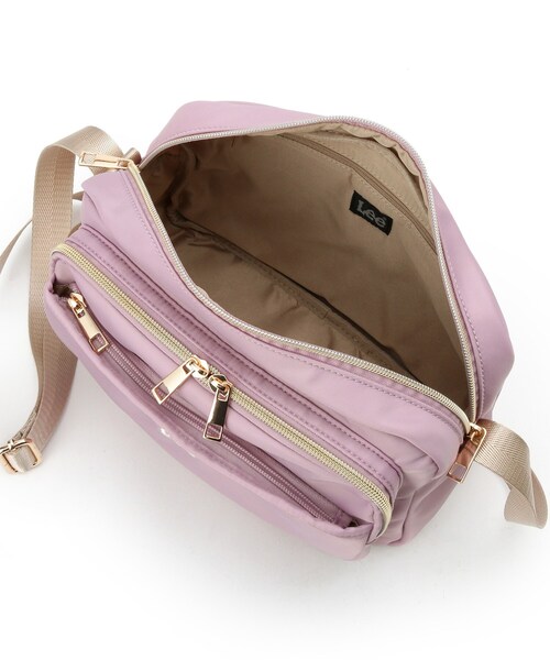 Lee（リー）の「【Lee別注／撥水】7ポケットショルダーバッグ（ショルダーバッグ・レディース・ブラック/ピンク系/グレー/ナチュラル/ブルー系7・00）」の14枚目の写真