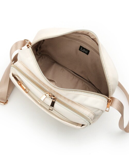 Lee（リー）の「【Lee別注／撥水】7ポケットショルダーバッグ（ショルダーバッグ・レディース・ブラック/ピンク系/グレー/ナチュラル/ブルー系7・00）」の15枚目の写真